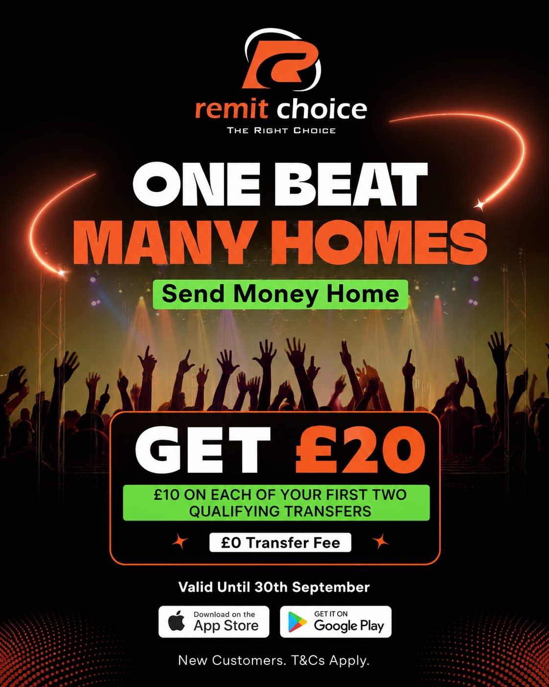 Send money home, Diljit Dosanjh concert, Transfer via remit choice